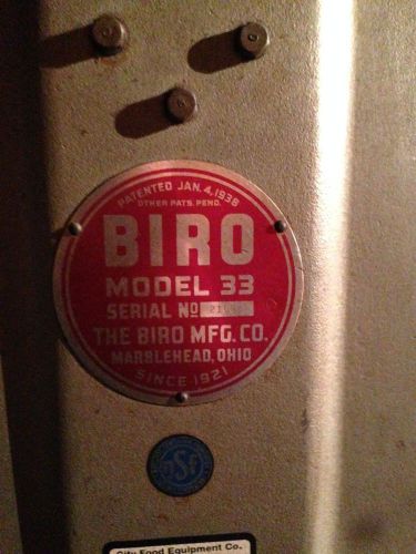 BIRO Model 33 Meat Saw Good working condition. (PICK-UP ONLY)