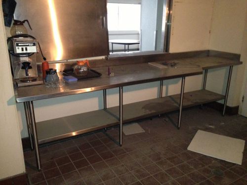 Stainless Steel Prep Table 126 x 31 x 36