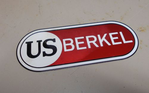 Vintage US Berkel Meat Slicer Emblem Nameplate - New 5&#034; x 2&#034;