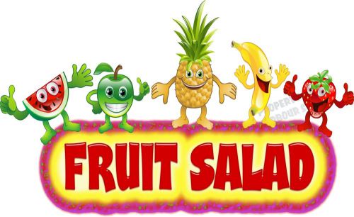 Fruit Salad Decal 18&#034; lettering Concession  Produce Food Truck Fair Vinyl Menu