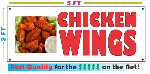 Full Color CHICKEN WINGS BANNER Sign NEW Larger Size Best Quality for the $
