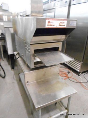 Quiznos star holman qt14 conveyor oven complete with vent hood ,stainless table for sale