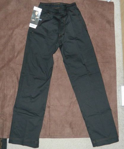 Chef works black work pants jp00bro extra small xs for sale
