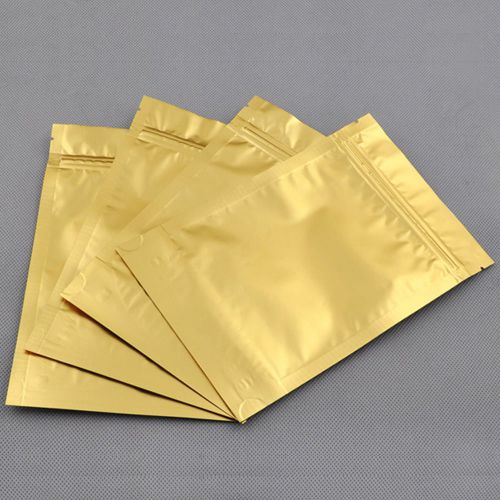 Stand up zip lock 25pcs gold 22x30cm/8.6x11.8&#034; bags grip seal us seller  #c6b for sale