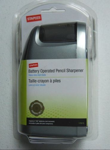 *** NEW Staples Battery Operated Pencil Sharpener # 17813 ***