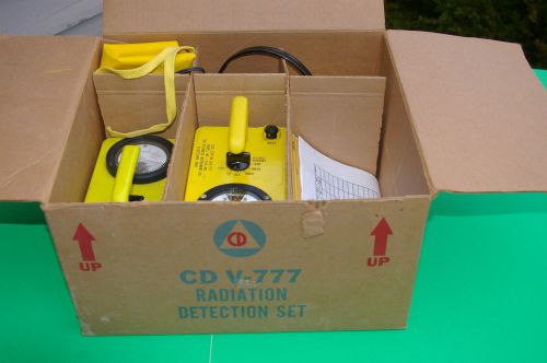 Civil Defense CD V-777 SHELTER RADIATION DETECTION KIT Geiger Counter &amp; Manuals