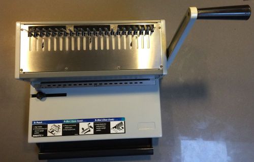 IBICO IBIMATIC Manual Comb Binding Machine Excellent/ Ships 2 Day! NoR Hurry!