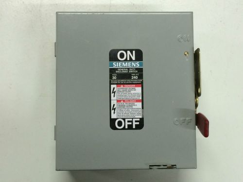 NEW / Siemens GHF321N 30 Amp 250 Volt 3 Phase Fusible Disconnect Switch