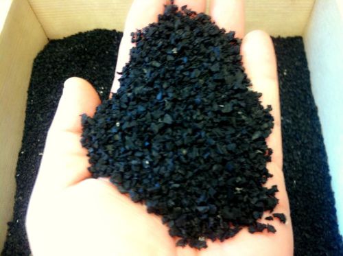 Pure Crumb Rubber natural Black no fiber 1lb