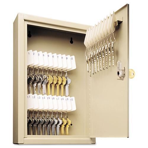 NEW MMF 201903003 Uni-Tag Key Cabinet, 30-Key, Steel, Sand, 8 x 2 5/8 x 12 1/8