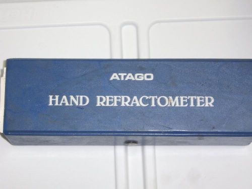 atago hand refractometer