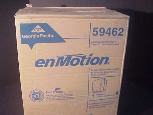New georgia pacific enmotion automated touchless towel dispencer smoke, 59462 for sale