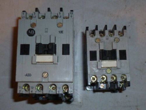 Lot of 2 ALLEN BRADLEY Contactor Model 100-A09ND3 and 100-A30N*3