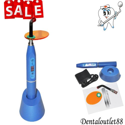 Promotion!  dental 5w wireless cordless led curing light lamp 1500mw--blue color for sale