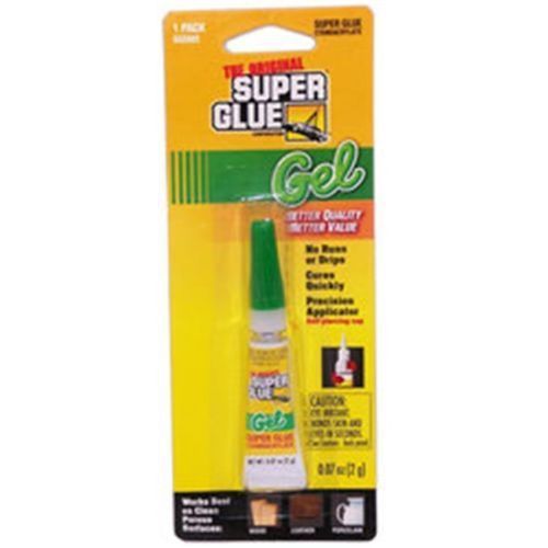 LOT OF TWO Super Glue 16023-48 The Original Super Glue Gel .07oz Tubes BRAND NEW