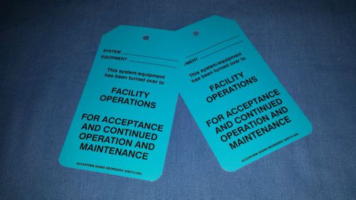 Vinyl repair inspection equipment caution machine operation status tags for sale