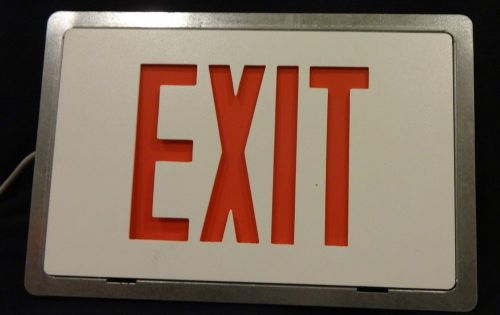 Led Exit Sign Cast Iron Box Used