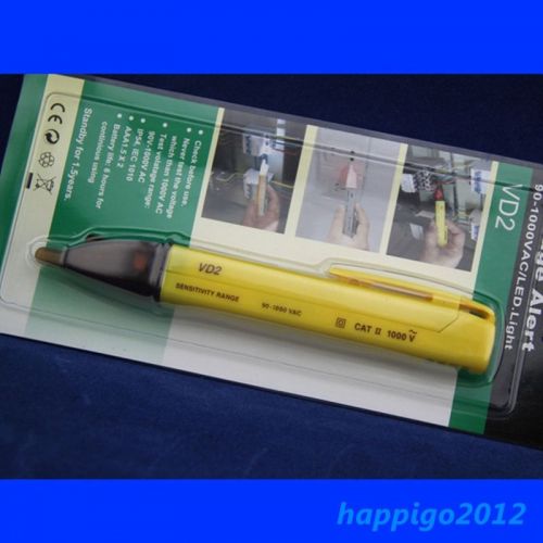 Non Contact Electric Voltage Tester Volt Pen Detector Sensor 90~1000V Yellow CH