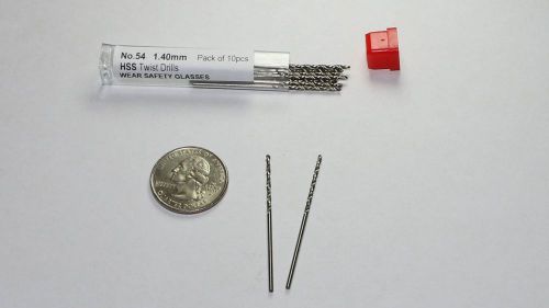 High Speed Steel Twist Drills sized 54 (1.40mm) (pack of 10)