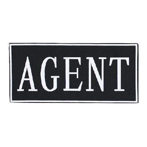 &#034;Agent&#034; Patches, set of two, one large one small