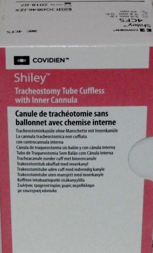 Covidien 4CFS Shiley Tracheostomy Tube Cuffless w/Inner Cannula