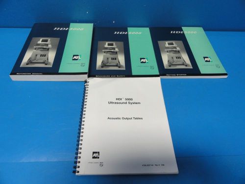 PHILIPS ATL HDI 5000 ULTRASOUND SYSTEM USER MANUALS