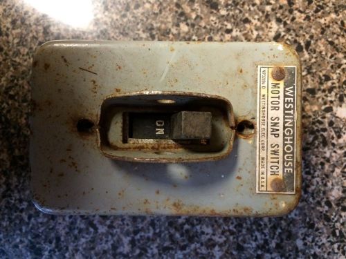 Vintage electronics motor snap switch