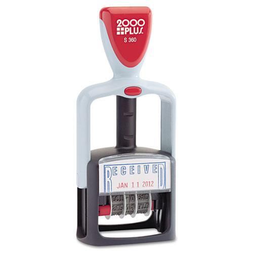 NEW COSCO 011034 2000 PLUS Two-Color Word Dater, Received, Self-Inking
