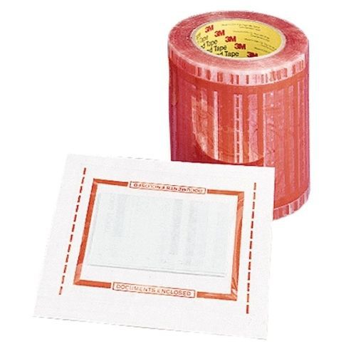 3M Scotch Pouch Tape - Packing List - 5&#034;x6&#034; - 500/Roll -Clear - MMM82405
