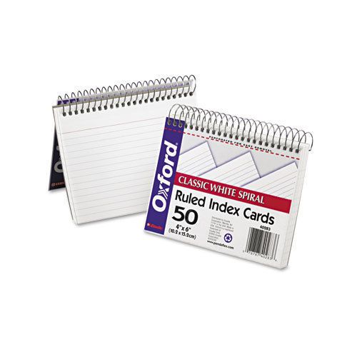 Oxford Ruled Index Card, 4&#034;&#034; x 6&#034;&#034;, White, 50/Pack, PK - ESS40283