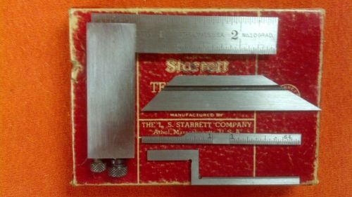Vintage starrett no.453 die makers square &amp; 4 blades complete set for sale