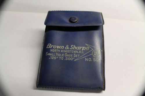 Brown &amp; Sharpe Hole Gauge Set #595 .12-.500 dia.