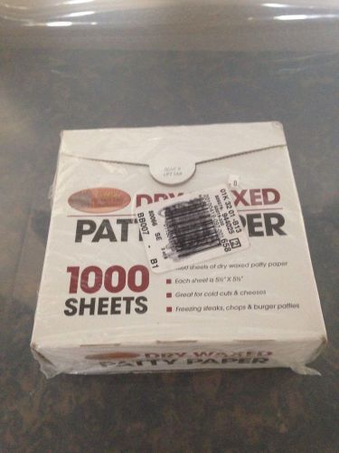 1000 pcs patty waxed paper hamburger patty waxed cabelas deli waxed paper for sale