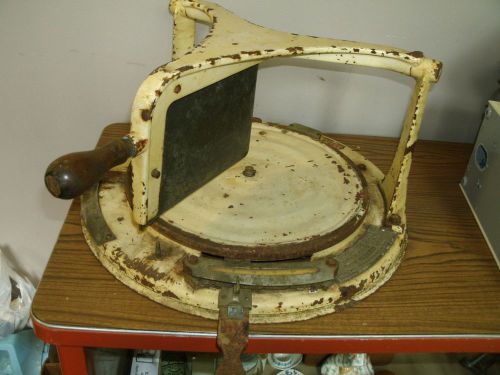 ANTIQUE CAST IRON CHEESE WHEEL CUTTER SCALE SLICER COMPUTING SCALE CO. DAYTON OH