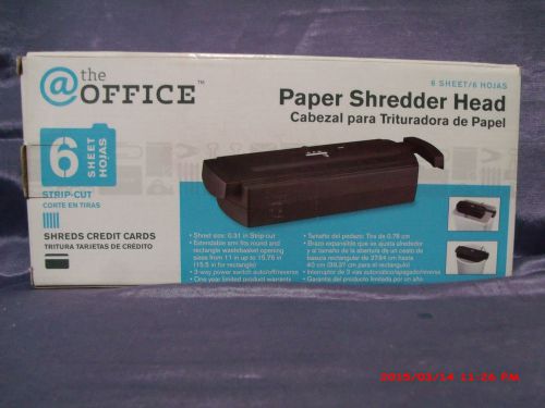 NEW -The Office 6 Sheet Paper/Credit Card Shredder - Rated Security Level #1