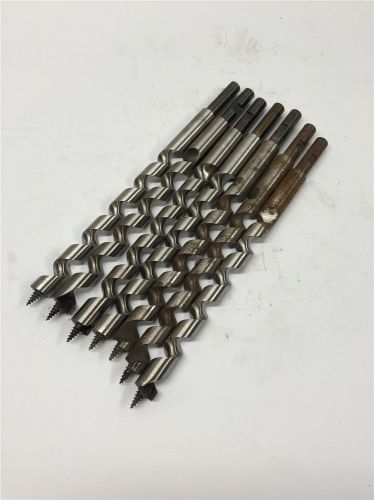 HEAVY DUTY Industrial PV220 PV210 3/4&#034; Twisted Auger Tip Drill Bit 7pc Lot