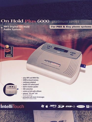MP3 Digital On-Hold Audio System - On Hold Plus Ohp6000
