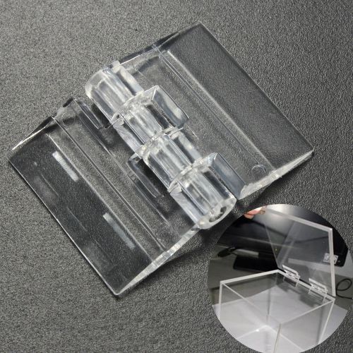 10Pcs Clear Acrylic Plastic Hinges Plexiglass Hinge Size:25x33mm