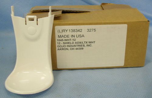 1 Case of 12 GOJO Industries Soap  Dispenser Shields #1045-WHT-12