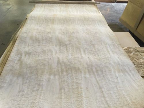 Wood Veneer Quilted Maple 48x96 1 Piece 10Mil Paper Backed &#034;EXOTIC&#034; 0917 # 1