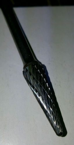 New USA 1/4&#034; Cylindrical point Nose Shape solid Carbide Bur doble cut