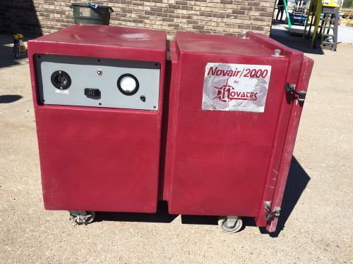 Novair 2000 negative air machine by novatech / hepa with 3 stage filtration for sale
