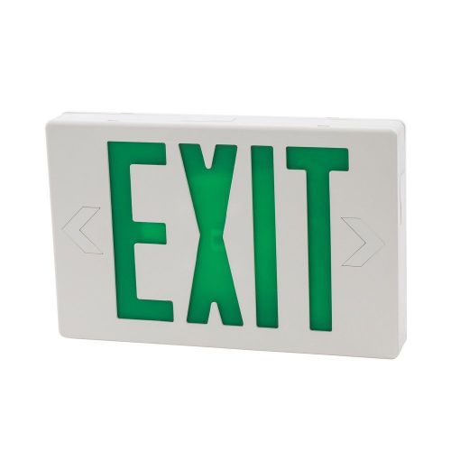 NSi Industries EXLBUGW LED Exit Sign with Battery Backup, 90 Minute, New