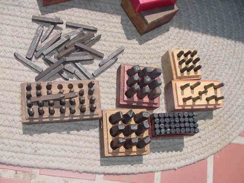 Mixed Lot Old Rusty Metal Letters Number Stamps Die Punch Parts Spares Pieces