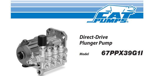 Pressure washer pump - cat 67ppx39g1i - 3.9 gpm - 4200 psi - 1&#034; shaft - 3400 rpm for sale