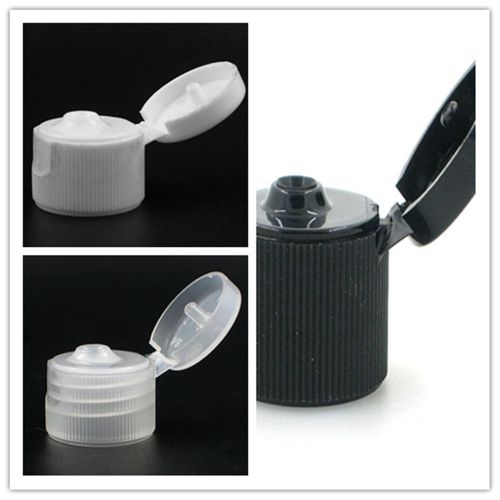 18-410 Ribbed  plastic Flip Top Dispensing Cap Unlined  230pcs