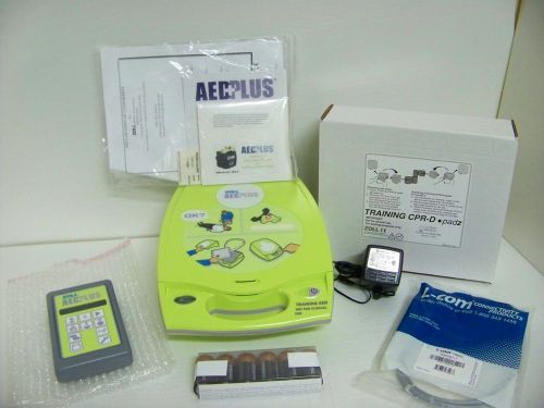 AED PLUS TRAINER W/UNIT, CPR-D PADZ, TRAINING ELECTRODES, TRANSFORMER, ETC.