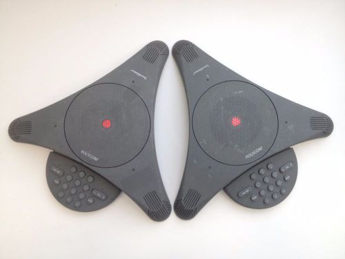 Lot of 2 Polycom Soundstation Conference Phones -TESTED WORKING- | PH151