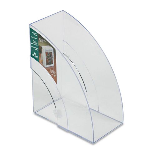 Plastic Magazine Rack, 5 1/4&#034; x 9&#034; x 11 1/8&#034; Clear AB147151