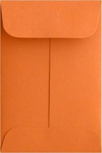 LUXPaper #1 Coin Envelopes (2 1/4 x 3 1/2) - Mandarin Orange (250 Qty.)